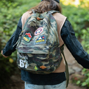 CANADA CAMOUFLAGE CANVAS BACKPACK