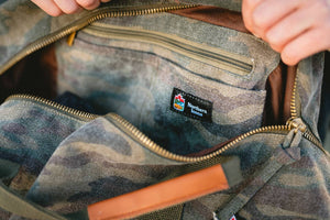 CANADA CAMOUFLAGE CANVAS DUFFEL BAG