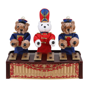10 In. Animated Bandstand Bears