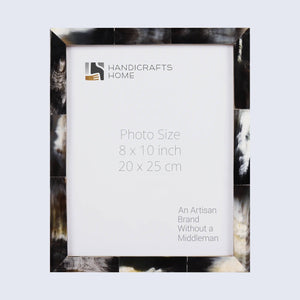 Bone Inlay Picture Photo Frame Black