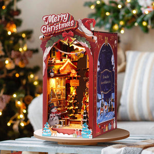 Christmas Street Scene - DIY Book Nook Kit