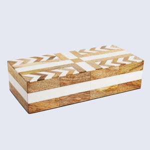 Patisserie Adorn White & Brown Decorative Box