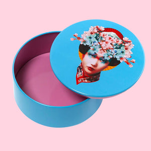 Round metal box Miss Fuji