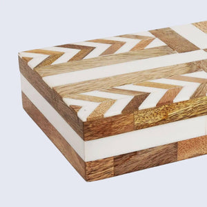 Patisserie Adorn White & Brown Decorative Box