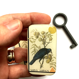 Crow Tin, Shiny Things Tin: Large