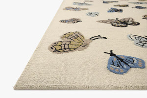 Highgrove Butterfly Rug (in Teal or Cream)