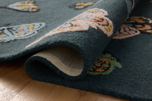 Highgrove Butterfly Rug (in Teal or Cream)