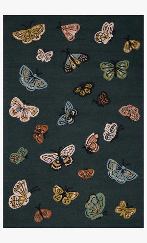 Highgrove Butterfly Rug (in Teal or Cream)