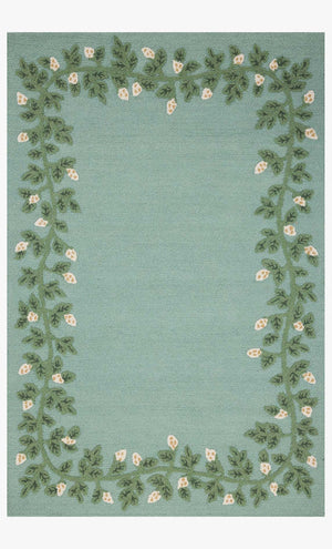 Highgrove Garland Rug (in Blue or Cream)