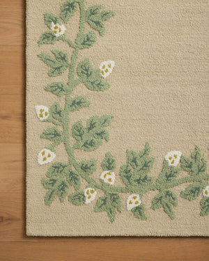 Highgrove Garland Rug (in Blue or Cream)