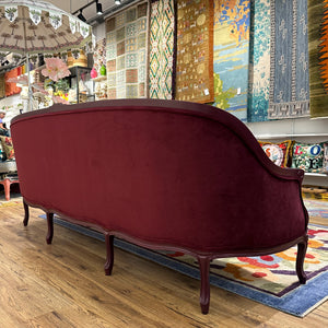 Bernice Bergère Sofa in Merlot