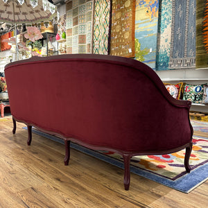 Bernice Bergère Sofa in Merlot