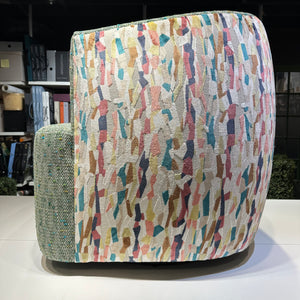 Tofino in Chevron Tweed with Cut Velvet