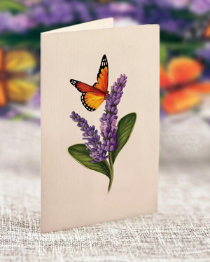 Mini Lavender and Butterflies Pop-Up Bouquet