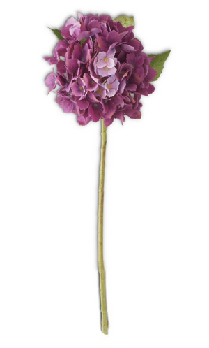 artificial real touch purple hydrangea flower