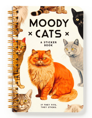 Moody Cats Sticker Book
