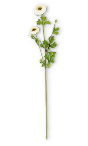 white ranunculus artificial flower