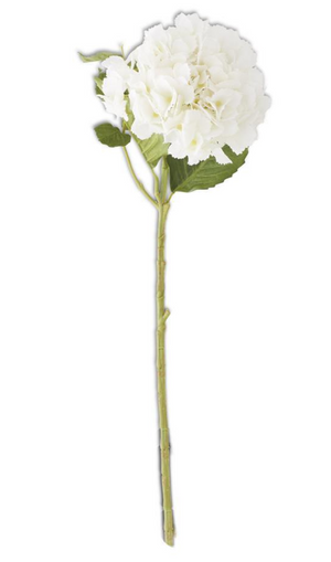 artificial real touch white hydrangea flower