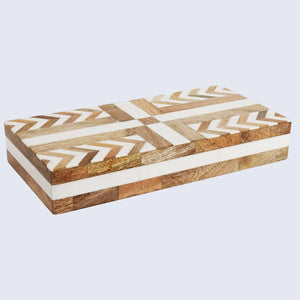 Patisserie Adorn White & Brown Decorative Box
