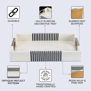 Optique Reflect Decorative Tray 11x17 Inch