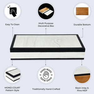 Md. Black & White Decorative Box