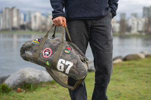 CANADA CAMOUFLAGE CANVAS DUFFEL BAG
