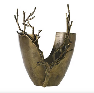 Brass Branch Vase