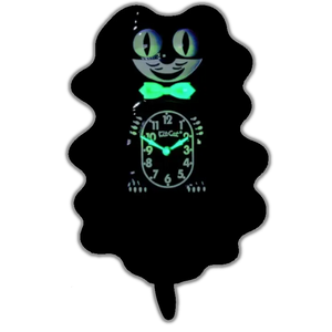 Classic Black Glow Kit-Cat Klock