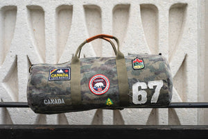 CANADA CAMOUFLAGE CANVAS DUFFEL BAG