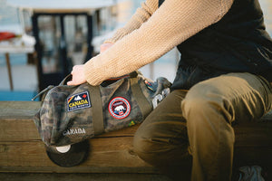 CANADA CAMOUFLAGE CANVAS DUFFEL BAG