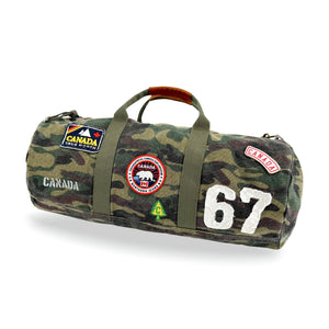 CANADA CAMOUFLAGE CANVAS DUFFEL BAG