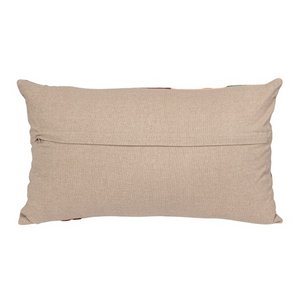 Embroidered Patchwork Throw Pillow