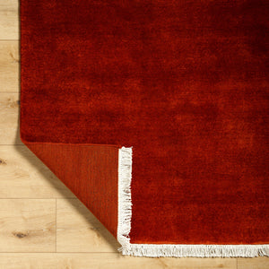 Evergreen Rug in Ruby Red