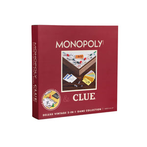 Monopoly & Clue 2-in-1 Deluxe Vintage Edition