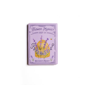 Lavender Honey Paper Travel Soap 50 Sheets