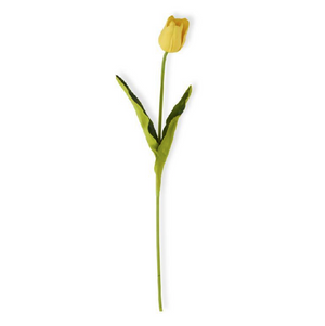 artificial real touch yellow tulip flower