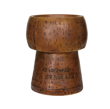 Vintage Reproduction Resin Cork Shaped Ice Bucket