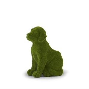 Flocked Mossy Dog Planter (2 Styles)