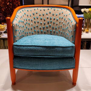 Deco Barrel Chair - SOLD