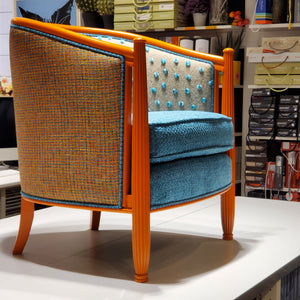 Deco Barrel Chair - SOLD