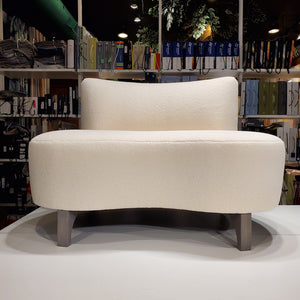 cream coloured curved sofa