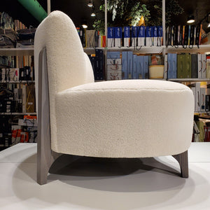 cream coloured curved sofa