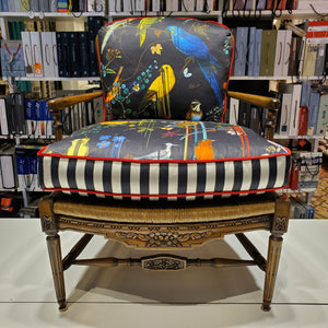 Antique Woven Rush Chair - SOLD