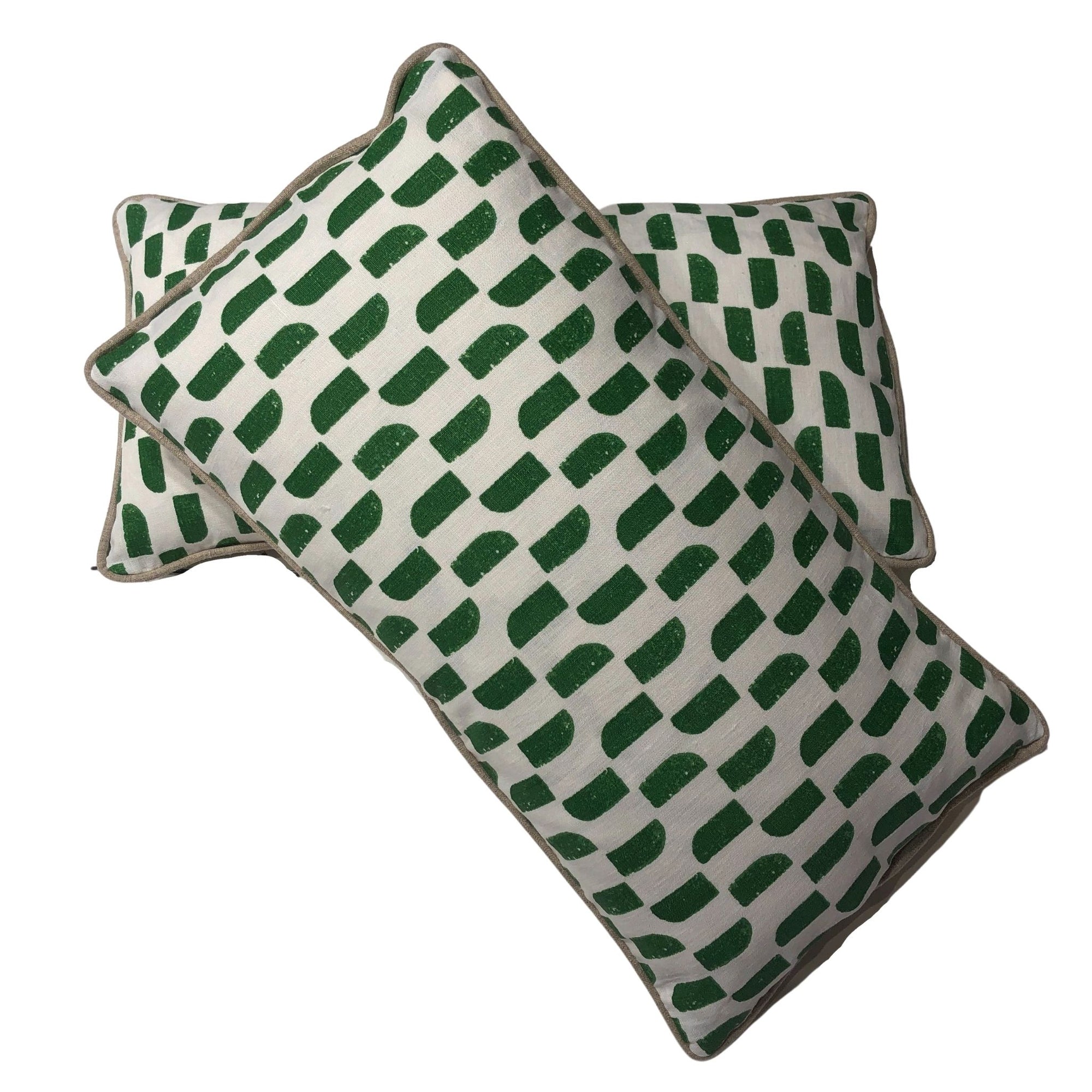 Nippon Lumbar Pillow - Green