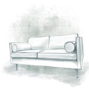 sketch of draper sofa