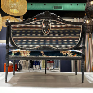 Black Christian LaCroix Settee