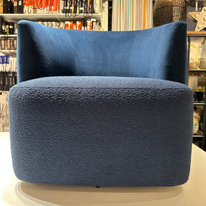 Tofino in Blue Velvet & Bouclé