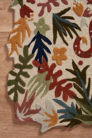 Jungle Animals Ivory Rug 2'3" x 3'9"