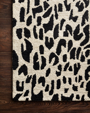 Black / Ivory - Masai Rug