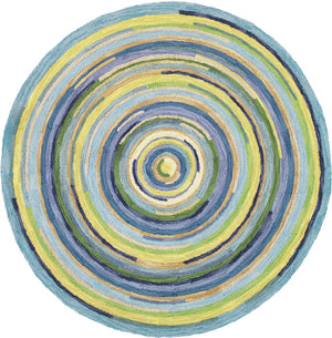 Spruce Sky - Concentric Squares Area Rug